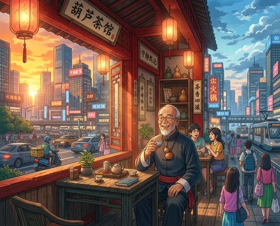 网络红人葫芦爷爷的真实生活：社交媒体与中国社区的影响