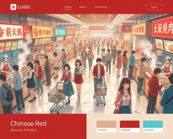 年轻中国消费者在商场更注重食品