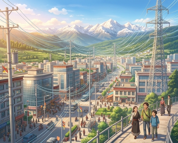 Reenergizing Life in Tibet: New Power Lines Bring Smart Living to Jiulong Port
