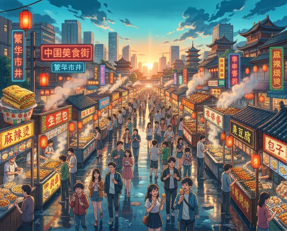 亚洲街头美食Top 40：中国丰富的饮食文化
